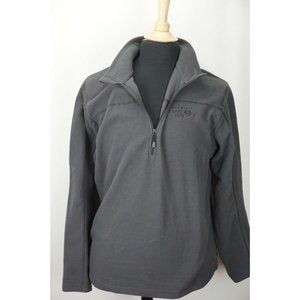 Mountain Hardware Gray Fleece 1/2 Zip Pullover Sz